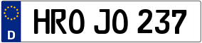 Trailer License Plate